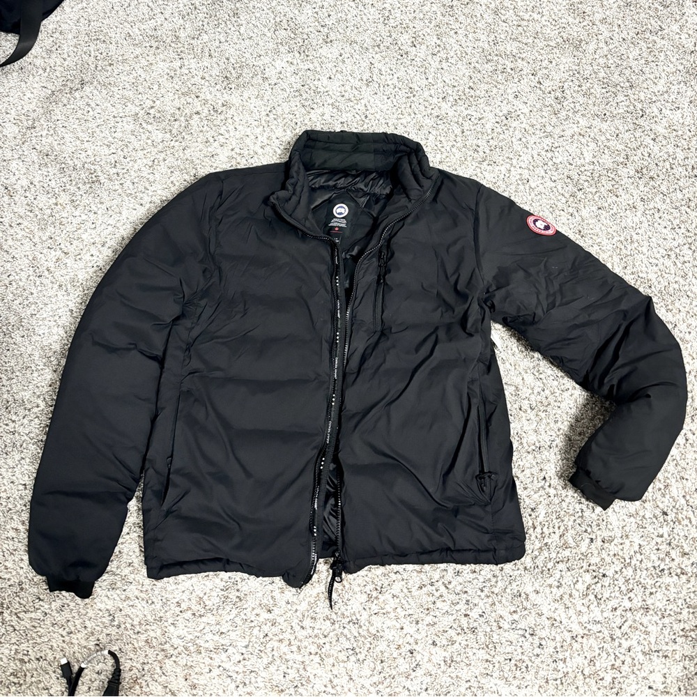 Canada Goose “lodge jacket”. Men’s size large, fits women’s medium.